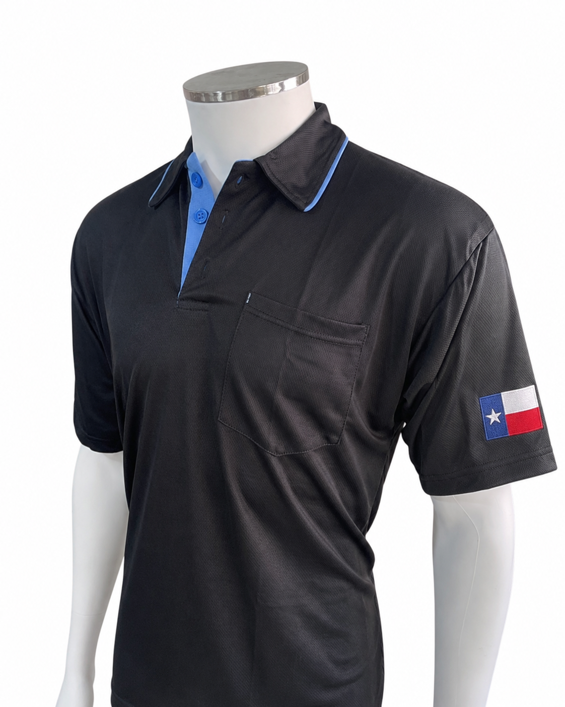 New State Flag | AeroDry Series B Major League Replica Black or Sky Blue Umpire Shirt (Allow 5-7 business days)