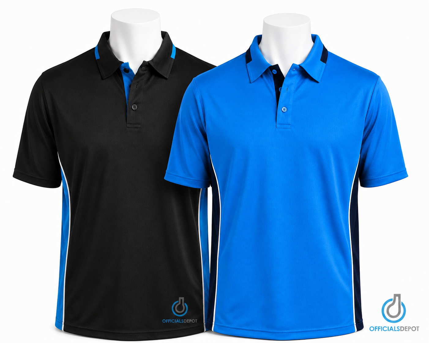 New 2026 | Officials Depot Exclusive Softball Men’s BLACK with Bright Blue Umpire Shirts