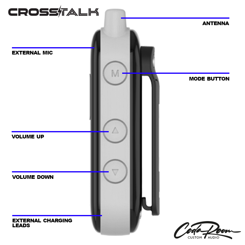 CROSSTALK CT-35BT Bluetooth-enabled Full-Duplex Official-to-Official Communication System