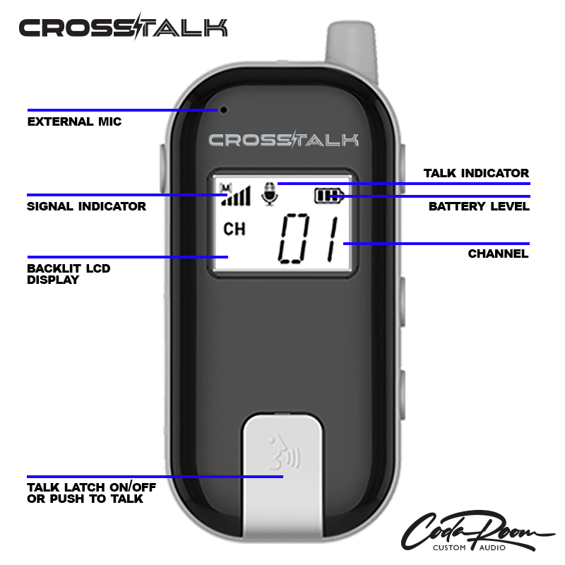 CROSSTALK CT-35BT Bluetooth-enabled Full-Duplex Official-to-Official Communication System