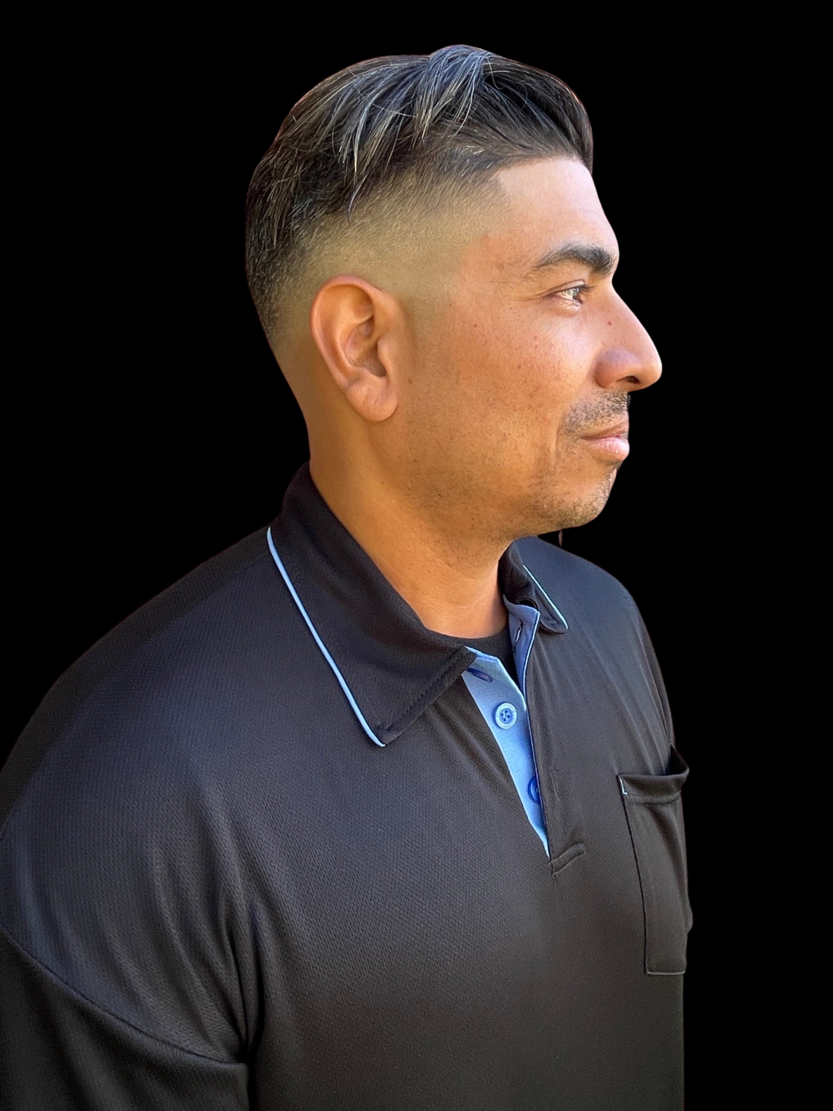 (Clearance- No returns / No exchanges ) New AeroDry Series B 2025/2026 Major League Replica Umpire Shirt - Black