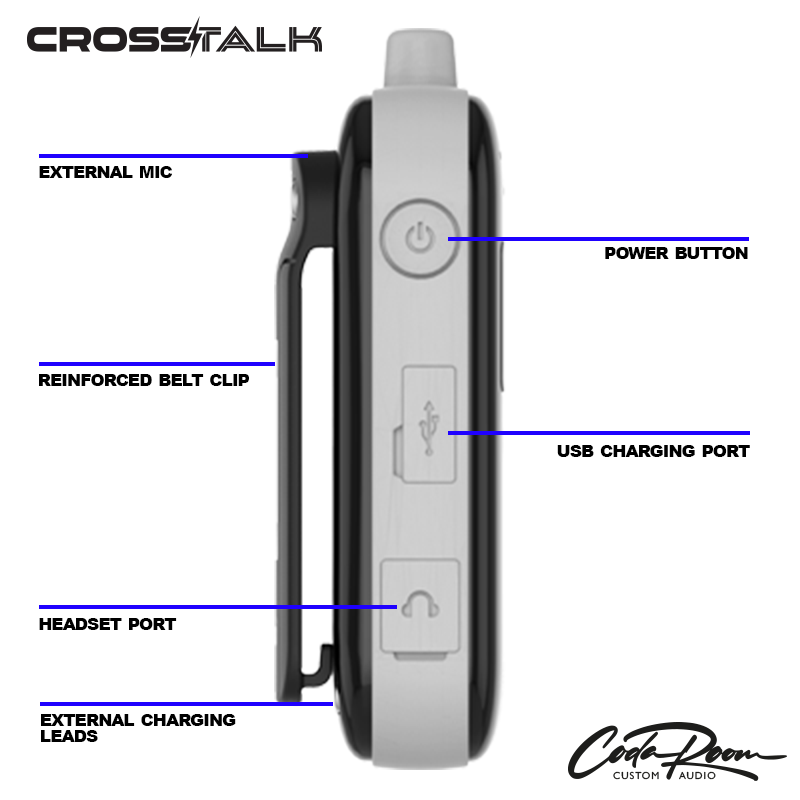 CROSSTALK CT-35BT Bluetooth-enabled Full-Duplex Official-to-Official Communication System