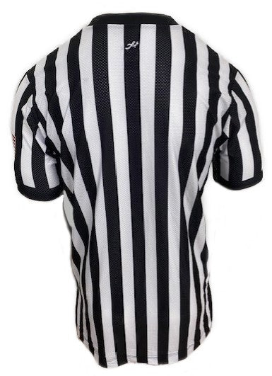 *NEW* Honig's Pro-Stretch V-Neck Basketball Officials Jersey Sublimated American Flag on Left Sleeve