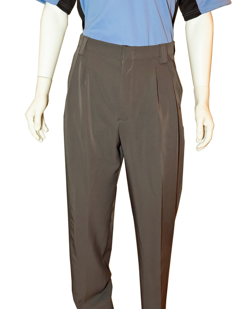 Heather Gray Pleated Umpire Pants - Plate