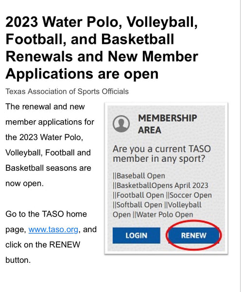 2023 Water Polo, Volleyball, Football and Basketball Renewals and New Member Applications are now open.