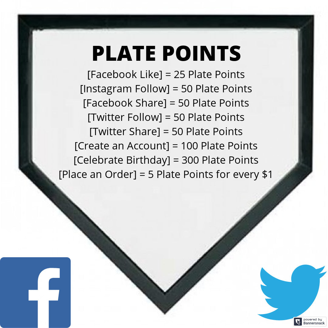 "Get ahead in the count" when you join our Plate Points Reward Program