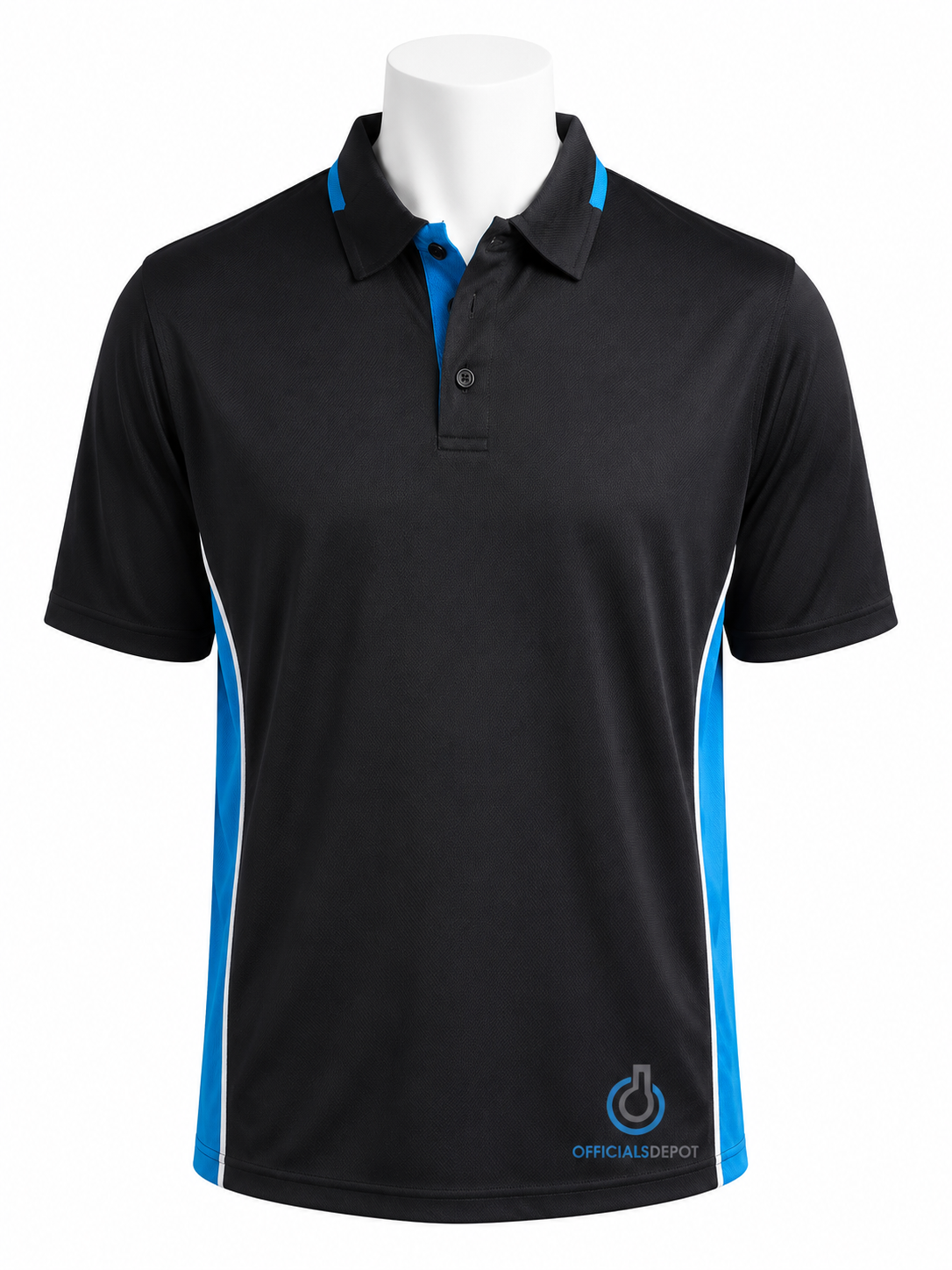 New 2026 | Officials Depot Exclusive Softball Men’s BLACK with Bright Blue Umpire Shirts