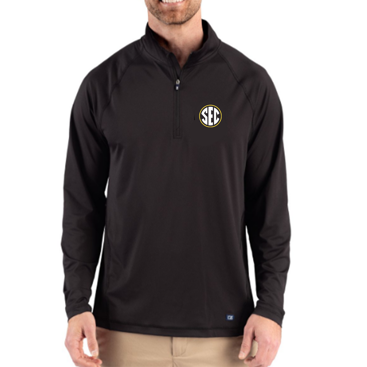 CB Featherlight 1/2 Zip SEC Logo
