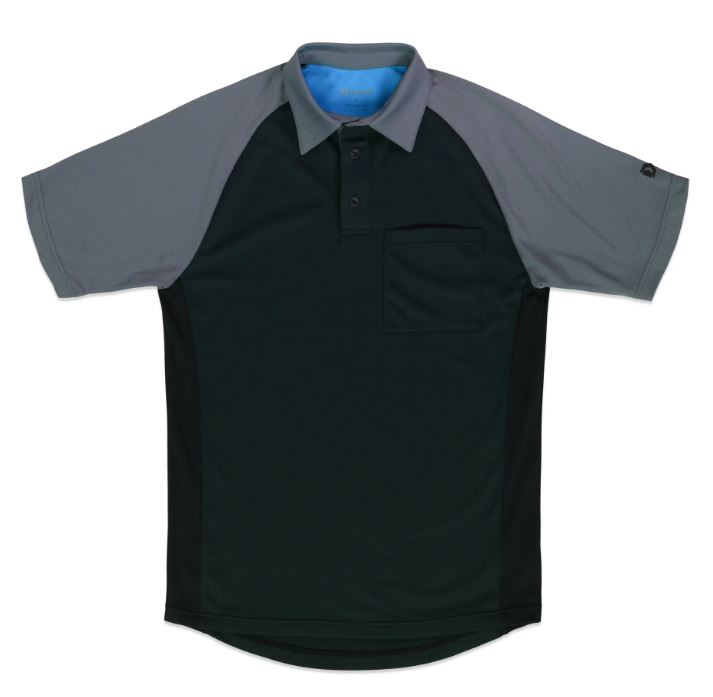 Davis MX3 Black/Charcoal Raglan Sleeve Umpire Shirt