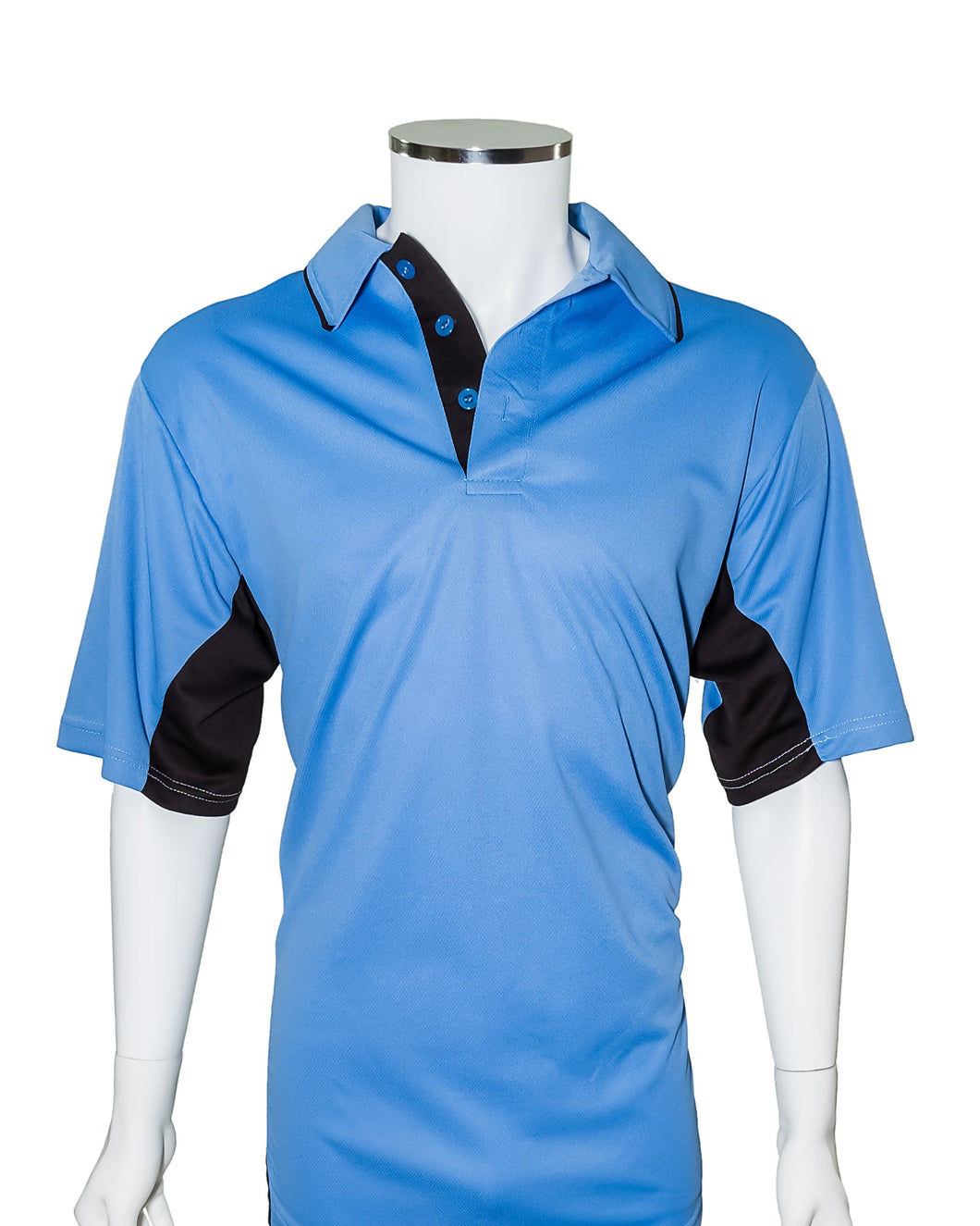 Current Major League Replica Umpire Shirt - SKY BLUE with BLACK - Officials Depot
