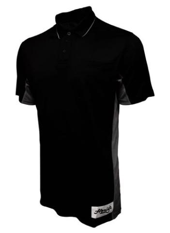 BAS - Short Sleeve MLB Replica Side Panel Shirt (Black & Sky Blue)
