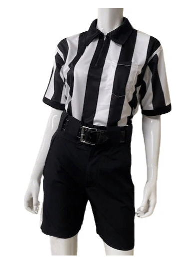 NEW - Honig's Lightweight Poly/Spandex Football Short Black w/White Stripe