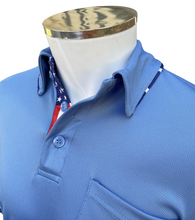 Officials Depot Exclusive:  Major League Replica Umpire Shirt  [Sky Blue ] USA FLAG