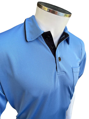 New AeroDry Series B 2023 MLB Replica Umpire Shirt [Sky Blue with Black]
