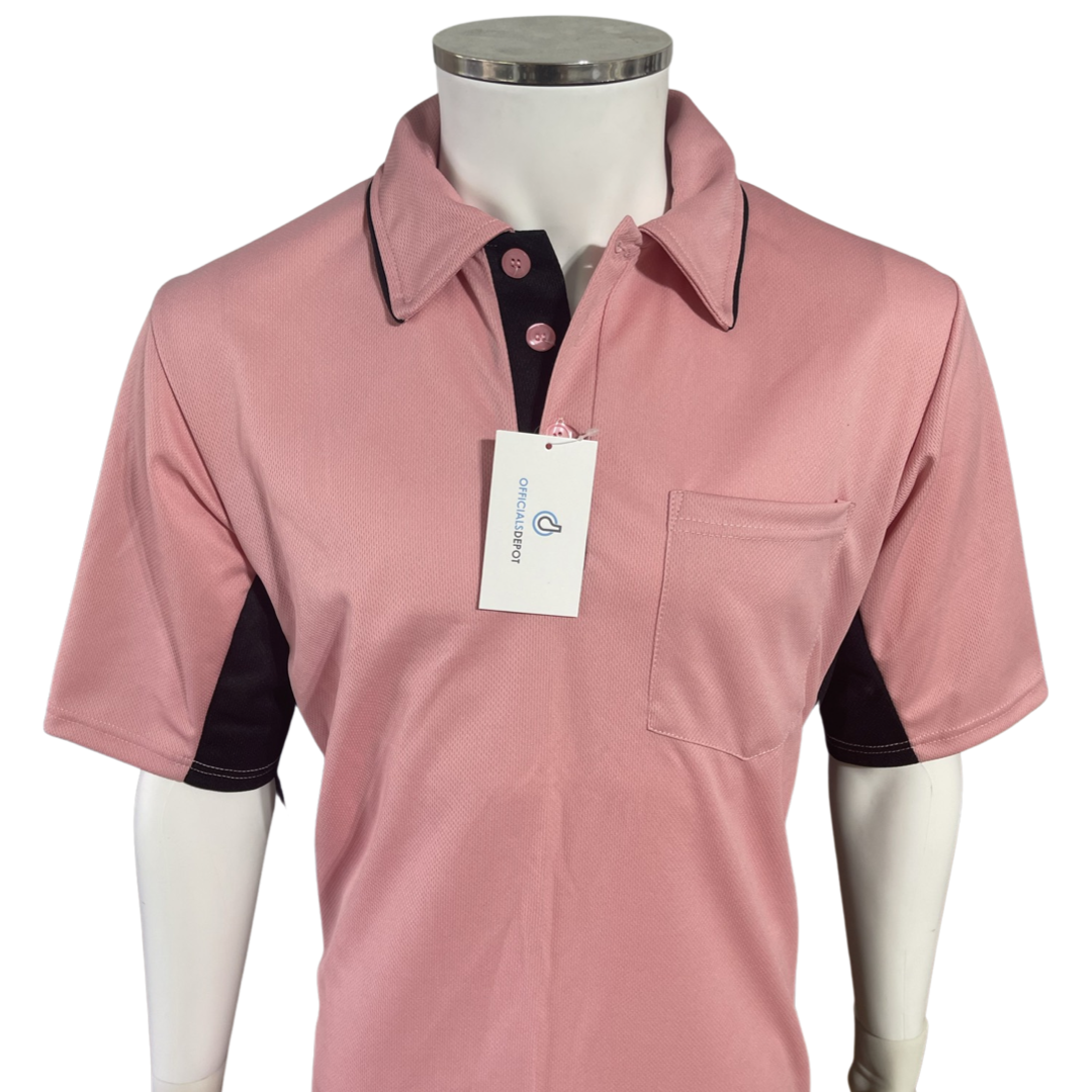 Current Major League Replica Umpire Shirt - PINK with BLACK SIDES