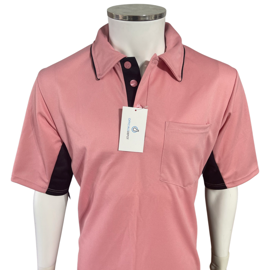 Current Major League Replica Umpire Shirt - PINK with BLACK SIDES