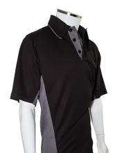 ASC Current Major League Replica Umpire Shirt - BLACK with CHARCOAL GRAY - Officials Depot