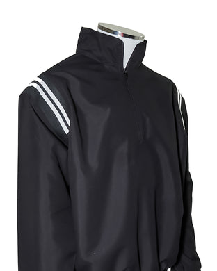 Major League Umpire Jacket - Black With White Piping - Officials Depot