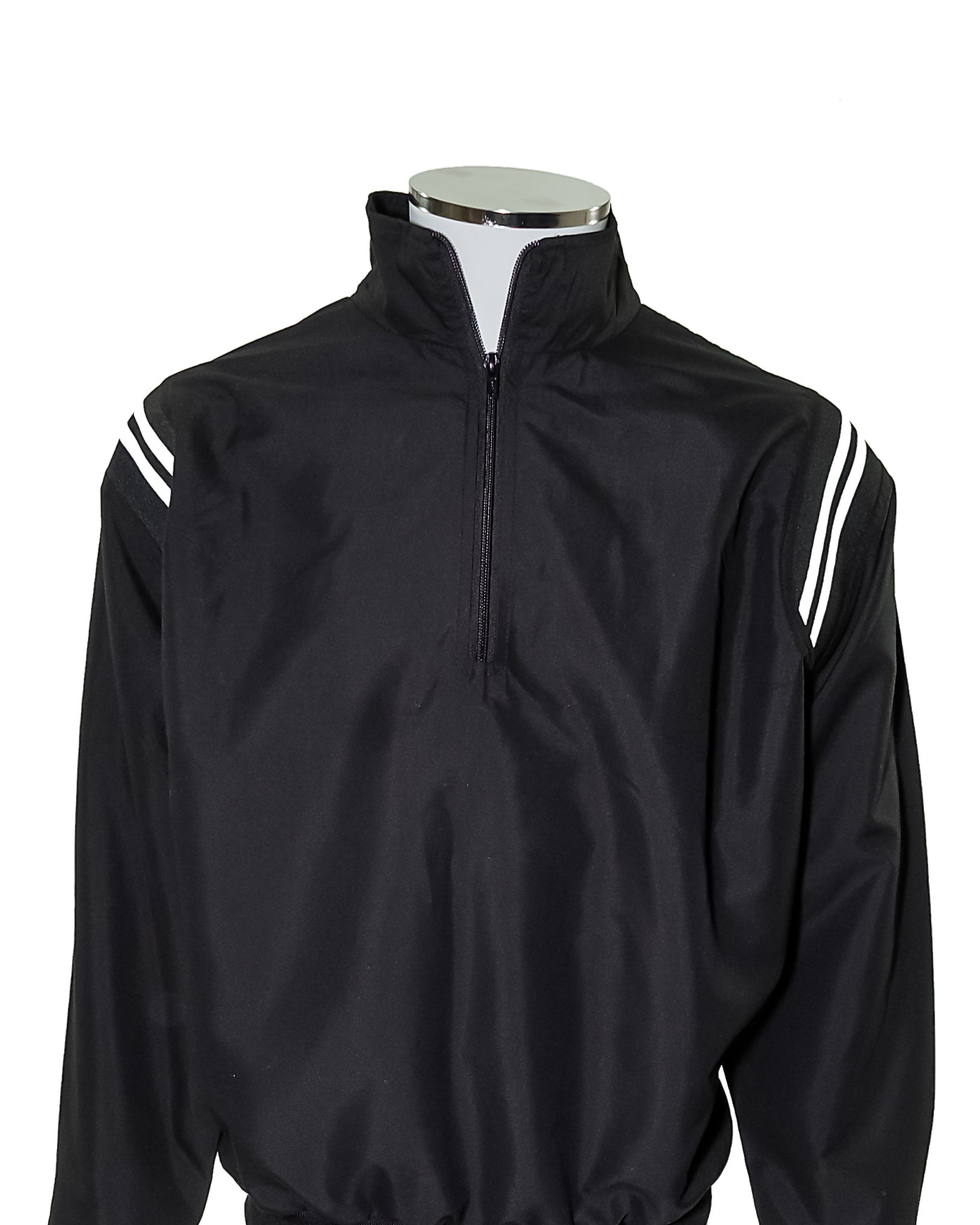 SWAC Major League Umpire Jacket - Black With White Piping - Officials Depot