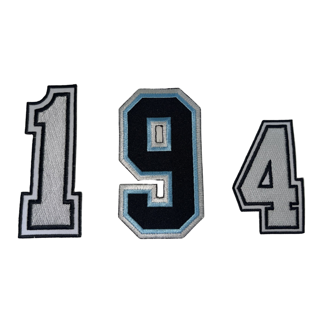 4 Inch Numbers (For Blue Shirts)